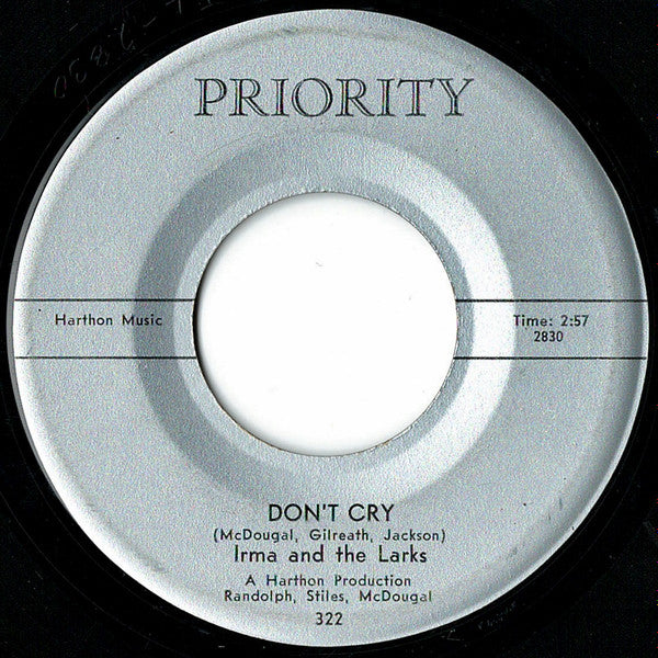 Irma & The Larks : Without You Baby (7")