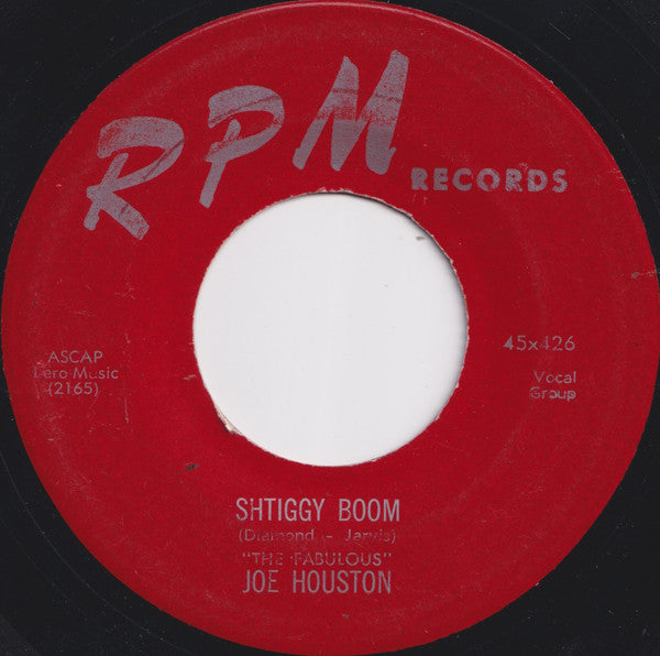 Joe Houston : Shtiggy Boom / Joe's Gone (7", Single)