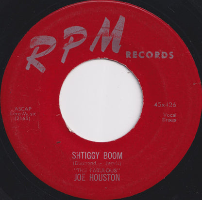 Joe Houston : Shtiggy Boom / Joe's Gone (7", Single)