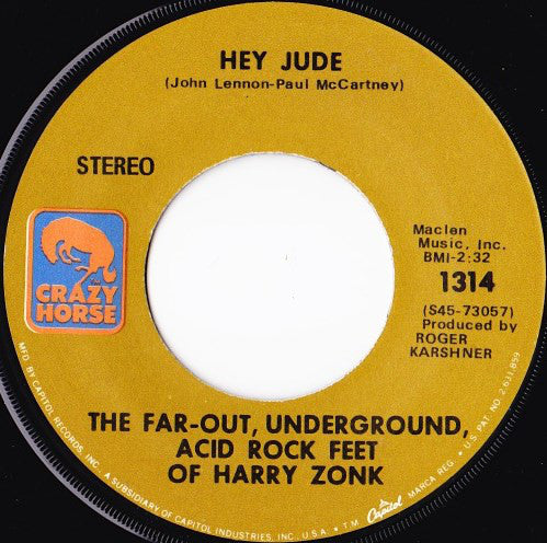 Harry Zonk : Hey Jude (7", Single)
