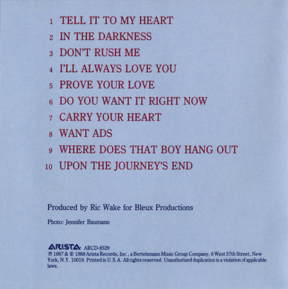 Taylor Dayne : Tell It To My Heart (CD, Album, RE)