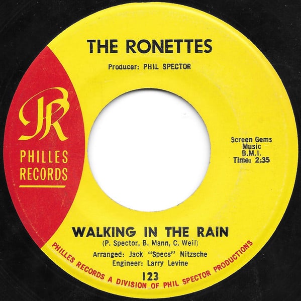 The Ronettes : Walking In The Rain / How Does It Feel? (7", Single, Mon)