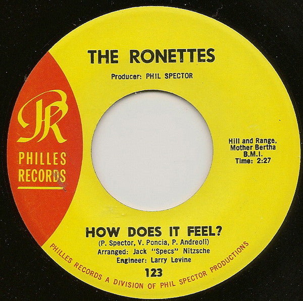 The Ronettes : Walking In The Rain / How Does It Feel? (7", Single, Mon)