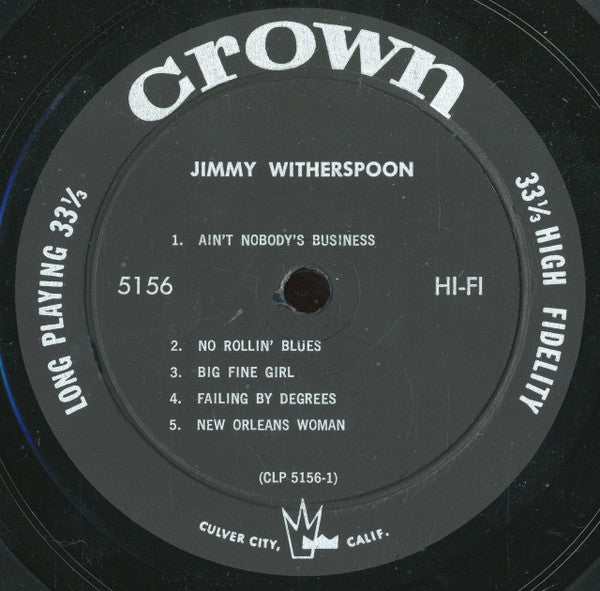 Jimmy Witherspoon : Jimmy Witherspoon (LP, Mono, Bla)