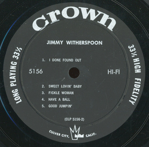 Jimmy Witherspoon : Jimmy Witherspoon (LP, Mono, Bla)