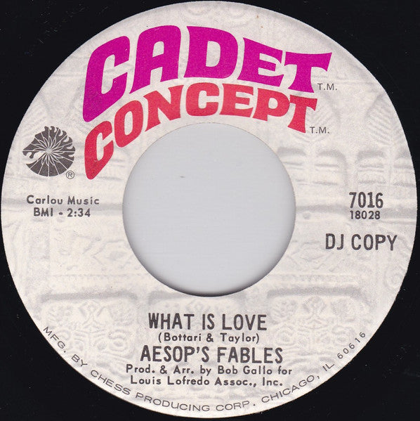 Aesop's Fables : And When It's Over / What Is Love (7", Promo)