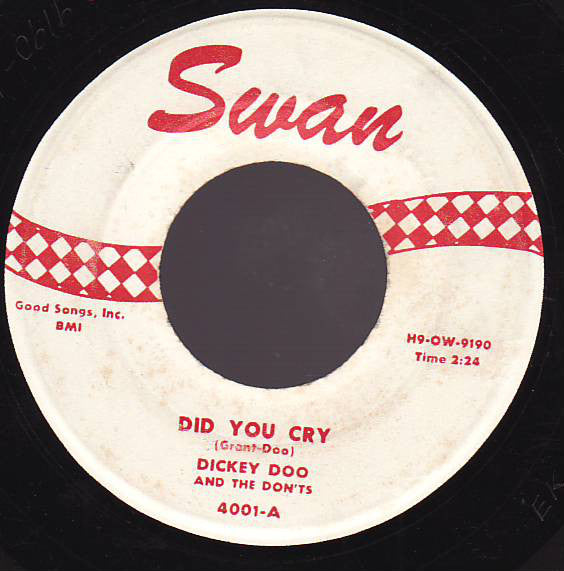 Dicky Doo & The Don'ts : Did You Cry / Click-Clack (7", Single)
