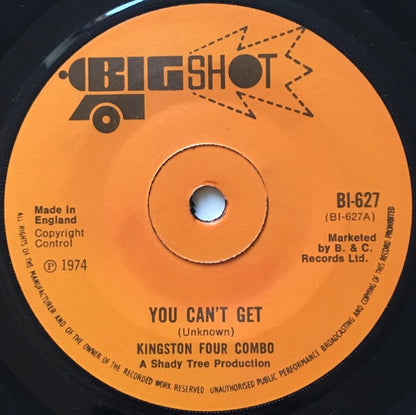 Kingston Four Combo : You Can't Get / Show Case (7", Single)