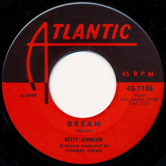 Betty Johnson : Dream / How Much (7")