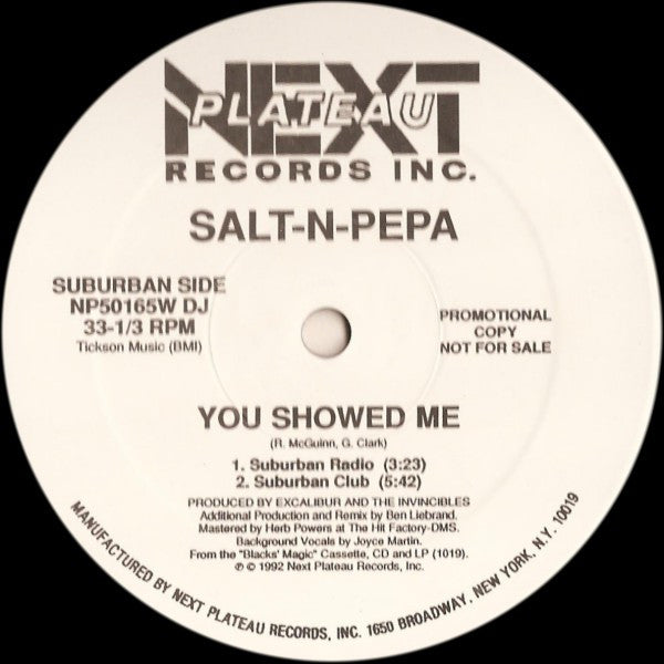 Salt 'N' Pepa : You Showed Me (12", Promo)
