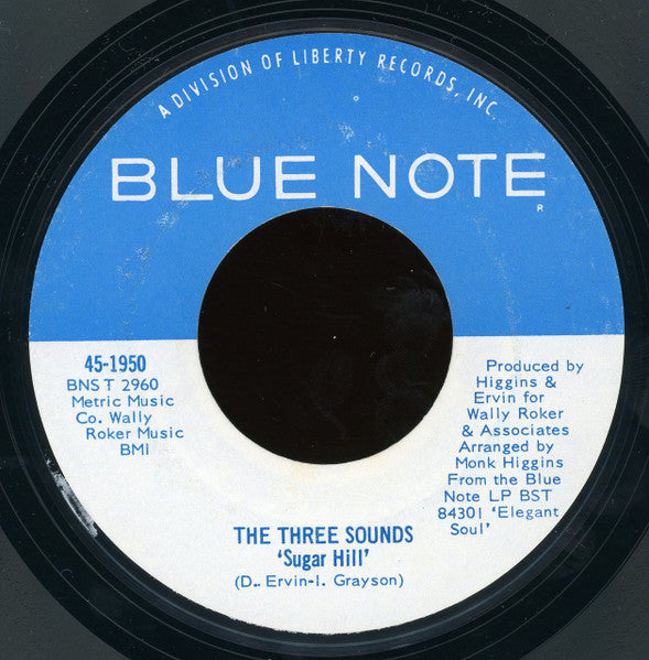 The Three Sounds : Sittin' Duck / Sugar Hill (7", Promo, Styrene)
