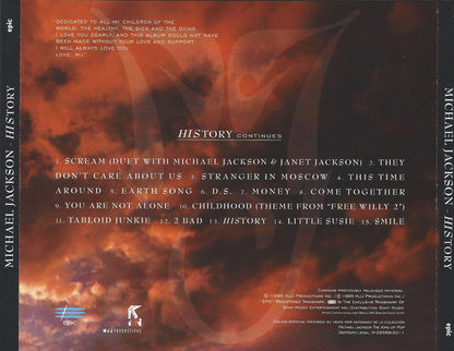Michael Jackson : HIStory - Past, Present And Future - Book I (Special Edition) (CD, Album, RE, S/Edition)