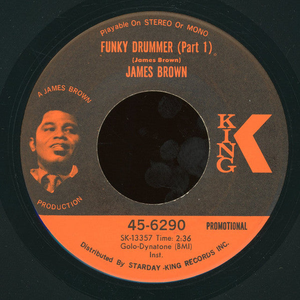 James Brown : Funky Drummer (7", Promo)