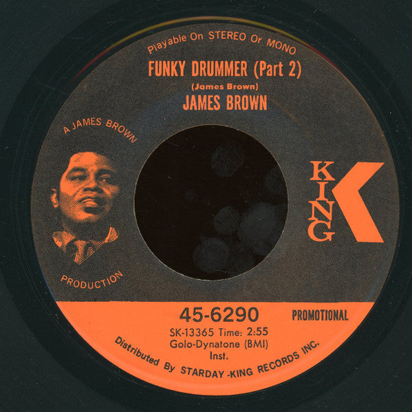 James Brown : Funky Drummer (7", Promo)