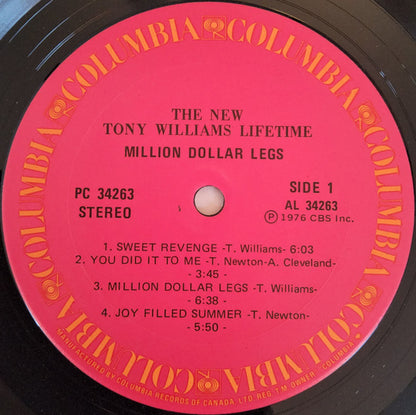 The New Tony Williams Lifetime : Million Dollar Legs (LP, Album)