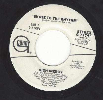High Inergy : Skate To The Rhythm (7", Single, Promo)