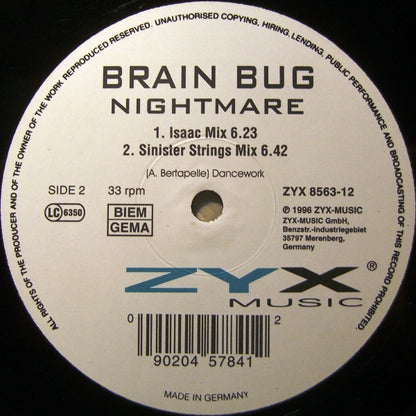 Brainbug : Nightmare (12")