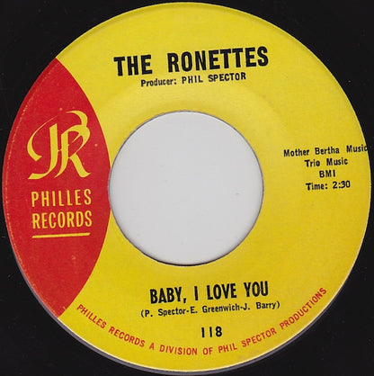 The Ronettes : Baby, I Love You / Miss Joan And Mr. Sam (7", Single, Mon)