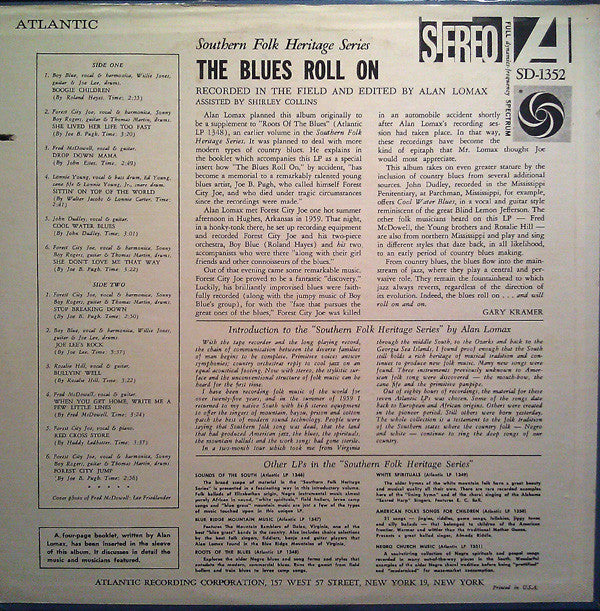Various : The Blues Roll On (LP, RE)
