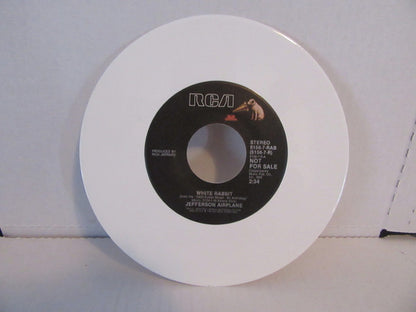 Jefferson Airplane : White Rabbit / Plastic Fantastic Lover (7", Single, Promo, RE, Whi)