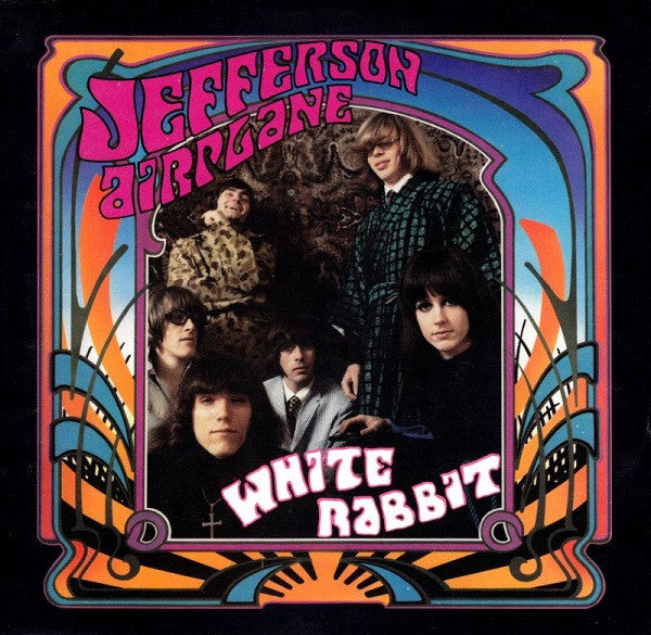 Jefferson Airplane : White Rabbit / Plastic Fantastic Lover (7", Single, Promo, RE, Whi)