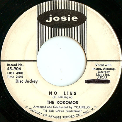 The Kokomos : No Lies / Open House Party (7", Promo)