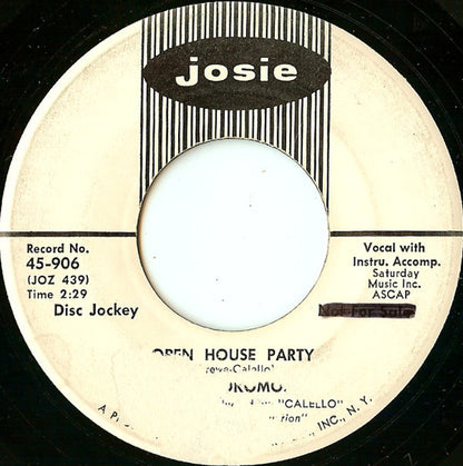 The Kokomos : No Lies / Open House Party (7", Promo)