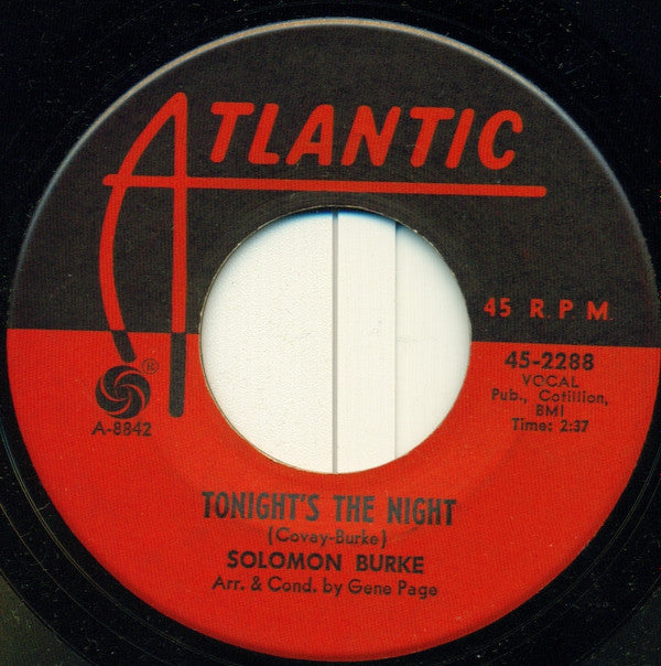 Solomon Burke : Tonight's The Night / Maggie's Farm (7", Single)