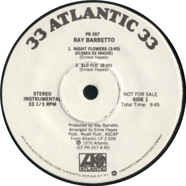 Ray Barretto : Barretto Live : Tomorrow (7", EP, Promo)