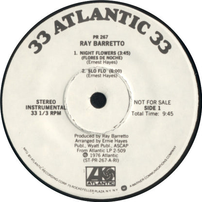Ray Barretto : Barretto Live : Tomorrow (7", EP, Promo)
