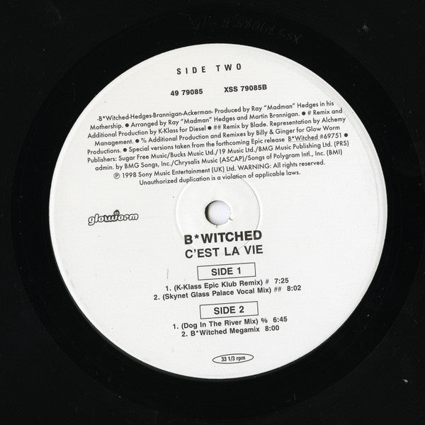 B*Witched : C'est La Vie (12")