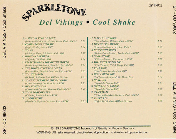 The Dell-Vikings : Cool Shake (CD, Comp)