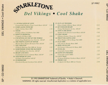 The Dell-Vikings : Cool Shake (CD, Comp)