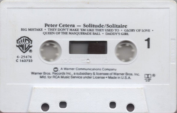 Peter Cetera : Solitude / Solitaire (Cass, Album, Club, Dol)