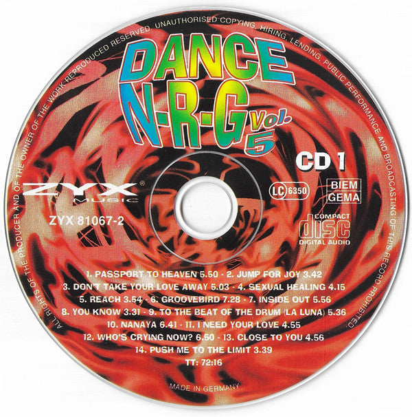 Various : Dance N-R-G Vol. 5 (2xCD, Comp)