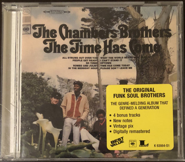The Chambers Brothers : The Time Has Come (CD, Album, Mono, RE, RM)
