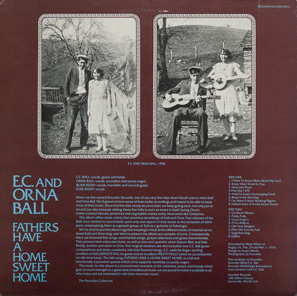 Estil C. Ball And Orna Ball : Fathers Have A Home Sweet Home (LP)