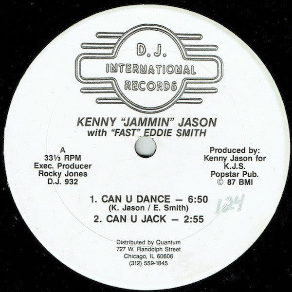 Kenny "Jammin" Jason With "Fast" Eddie Smith : Can U Dance (12")