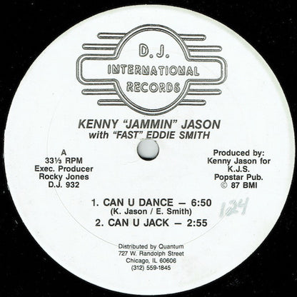 Kenny "Jammin" Jason With "Fast" Eddie Smith : Can U Dance (12")