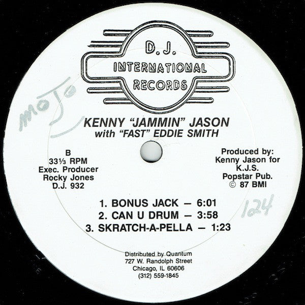 Kenny "Jammin" Jason With "Fast" Eddie Smith : Can U Dance (12")
