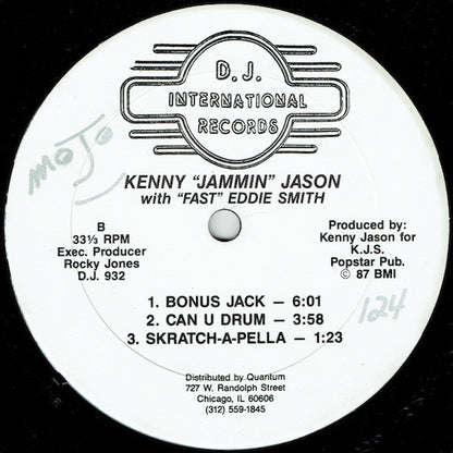 Kenny "Jammin" Jason With "Fast" Eddie Smith : Can U Dance (12")