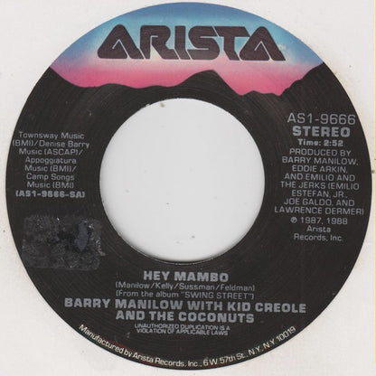 Barry Manilow With Kid Creole And The Coconuts : Hey Mambo (7", Single)
