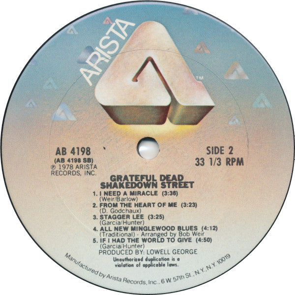 The Grateful Dead : Shakedown Street (LP, Album, Ter)