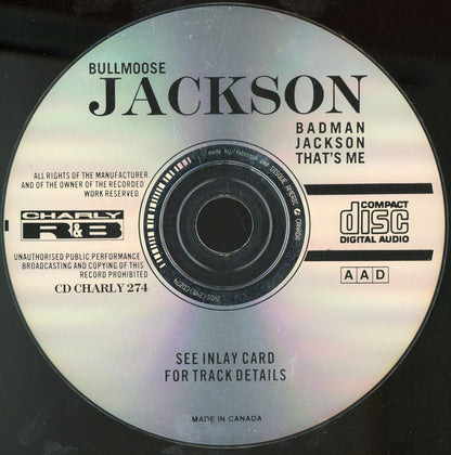 Bull Moose Jackson : Badman Jackson That's Me (CD, Comp)