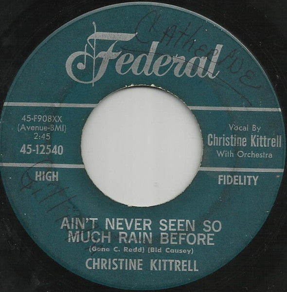 Christine Kittrell : Call His Name / Ain't Never Seen So Much Rain Before (7", Single)