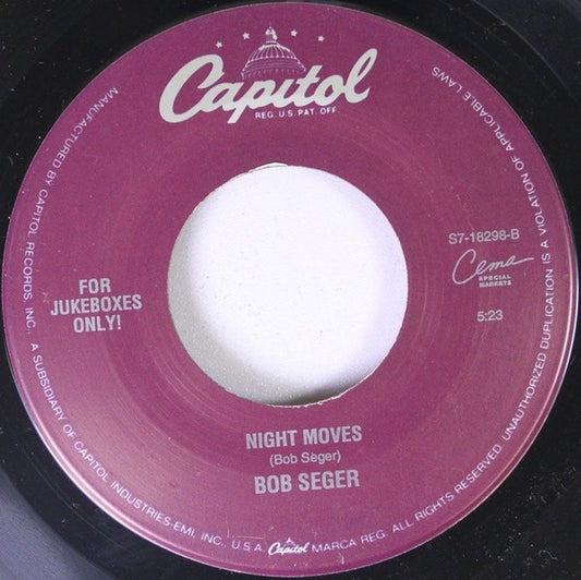 Bob Seger : C'est La Vie (7", Single, Jukebox)
