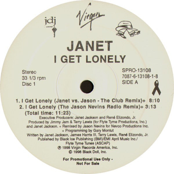 Janet Jackson : I Get Lonely (2x12", Single, Promo)