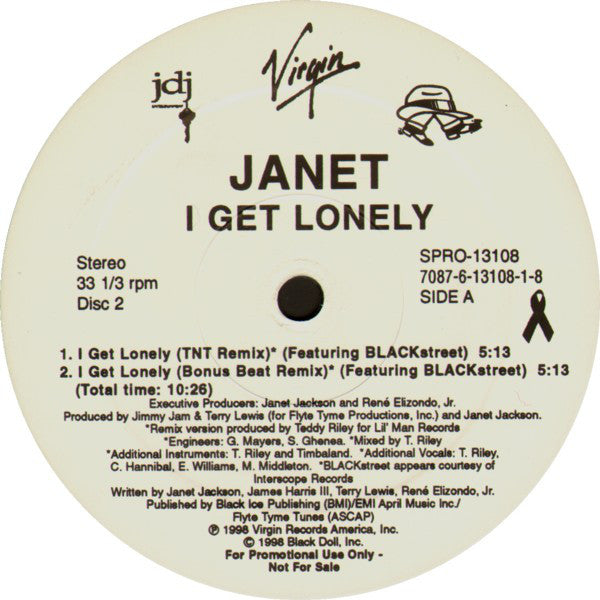 Janet Jackson : I Get Lonely (2x12", Single, Promo)