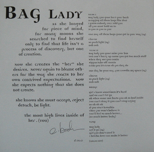 Erykah Badu : Bag Lady (CD, Single)