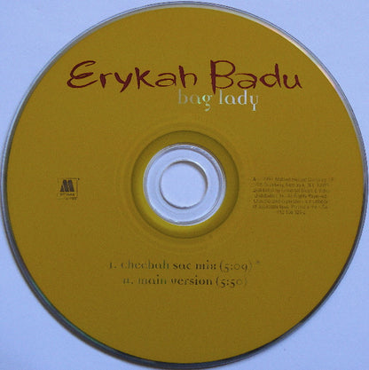 Erykah Badu : Bag Lady (CD, Single)